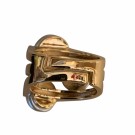 Perlering med 3 perler thumbnail