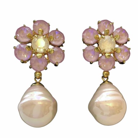 Rosa perle m/light Violet Opal