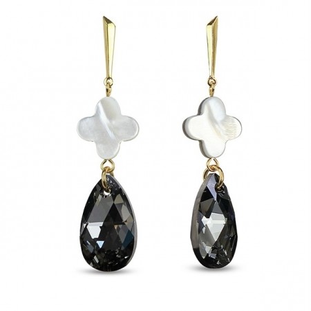 SRARK SILVER JEWELRY CLOVER ØREDOBBER