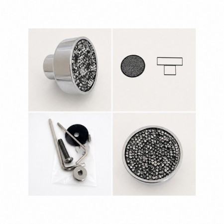 Door knob Rock crystal