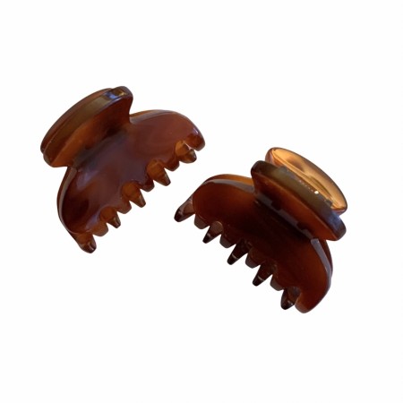 Fransk 2 pk. Mini hårklype Ecaille