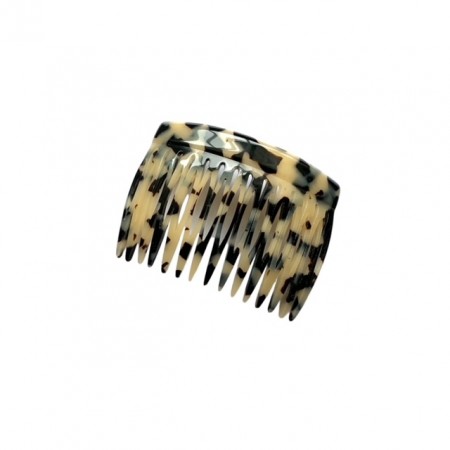 Fransk Side Comb White Turtle