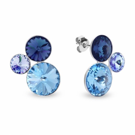 SPARK SWEETI 3 stens blå øredobb